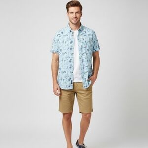 👕SIMMONS - Hula Girl Button-down